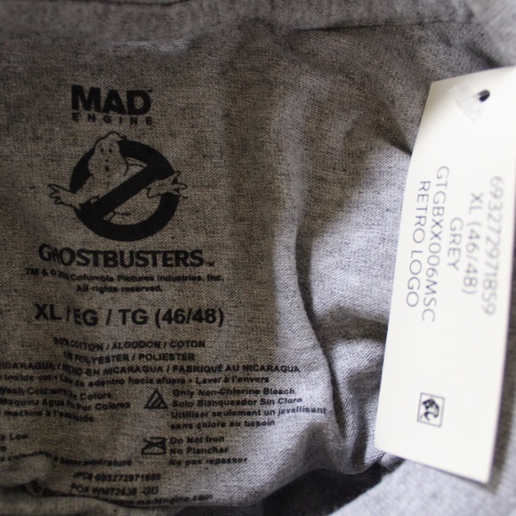 NWT Ghostbusters Retro Logo Graphic TShirt Large and XLarge Sizes - Picture 8 of 9